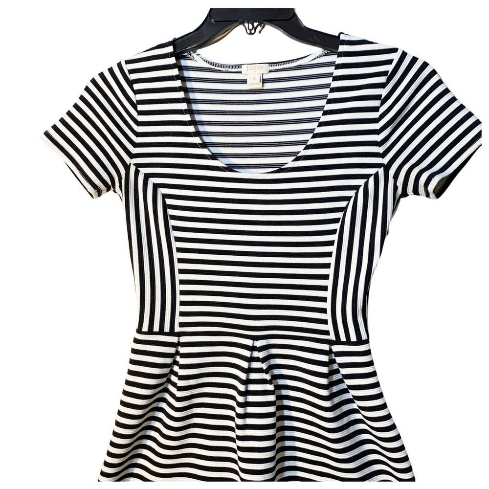 JCrew Striped Empire Waist Short Casual Dress sz 2 - Picture 4 of 6